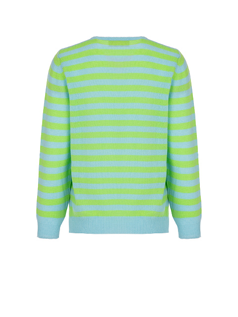 Green & Grey Striped Pullover, 2