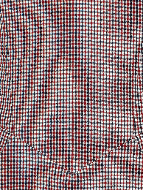 Red Checkered Midi Dress, 3