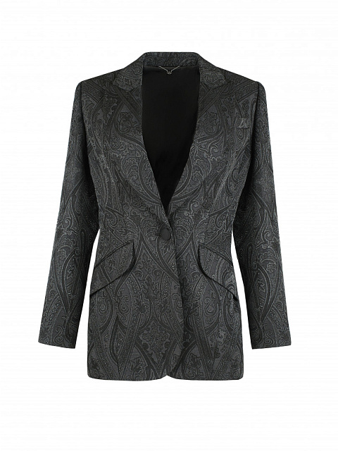 Black Jacquard & Lurex Jacket, 1 Black Jacquard & Lurex Jacket, 1