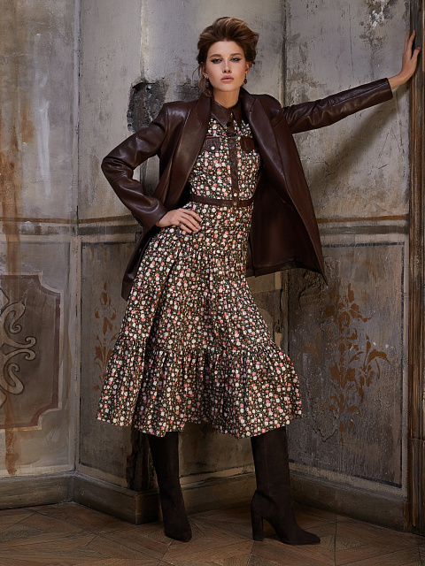 Dark Brown Leather Jacket, 3