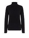 Водолазка вязанная черная, с высоким горлом