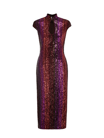Sequin Knit Midi Dress, 1