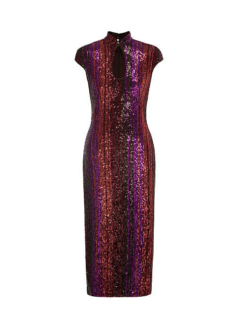 Sequin Knit Midi Dress, 1