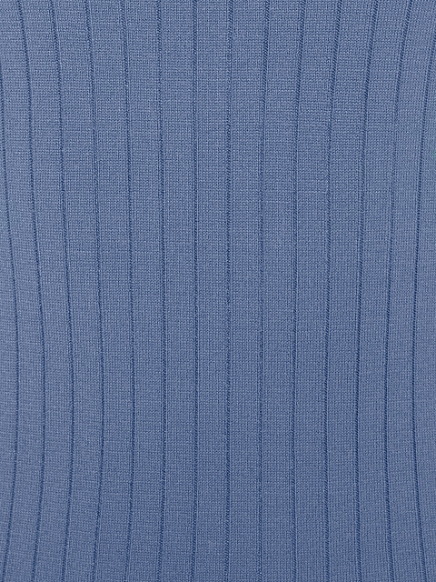 Blue Ribbed Knit Mini Dress, 3 Blue Ribbed Knit Mini Dress, 3