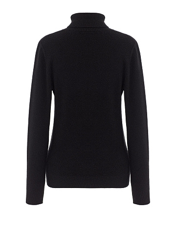 Black cashmere turtleneck, 2