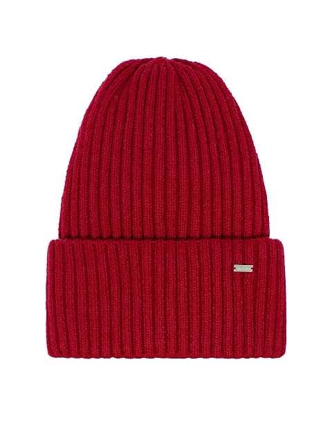 Red Ribbed Beanie Hat, 1 Red Ribbed Beanie Hat, 1