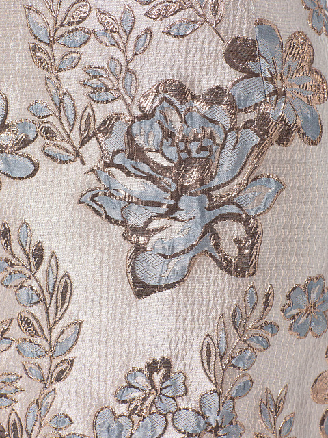 Pink Floral Two-piece Suit With Cropped Jacket And Mini Skirt, 4