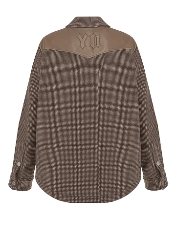 Brown Wool & Astrakhan Fur Lining Jacket, 2