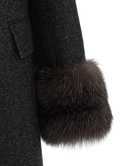 Coat with sable fur, 3