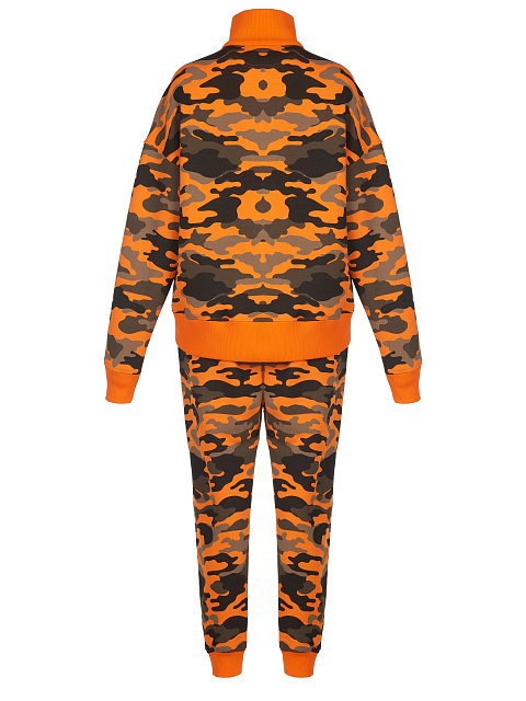 Men's Orange Camouflage Jersey Suit, 2
