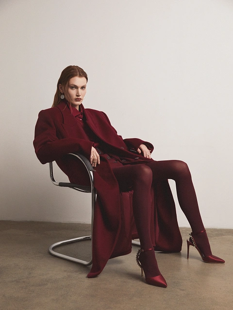 Burgundy oversized blouse, 7 Burgundy oversized blouse, 7