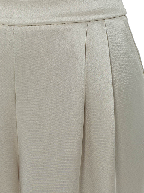Beige Two-piece Suit Of Sequin Top And Silk Trousers, 8 Beige Two-piece Suit Of Sequin Top And Silk Trousers, 8