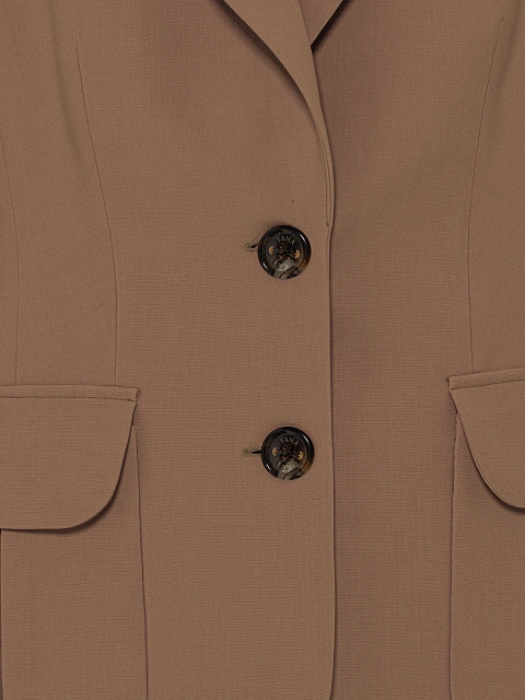 Brown Wool Pant Suit, 5