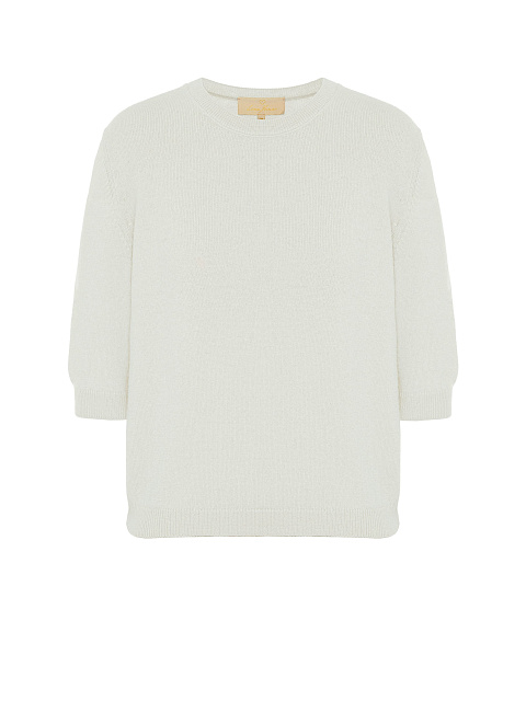 White Angora Short Sleeve Jumper, 1 White Angora Short Sleeve Jumper, 1