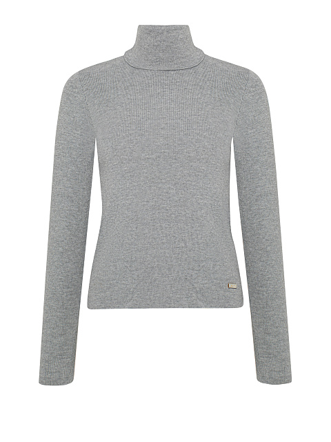 Grey Cashmere & Silk Turtleneck, 1 Grey Cashmere & Silk Turtleneck, 1