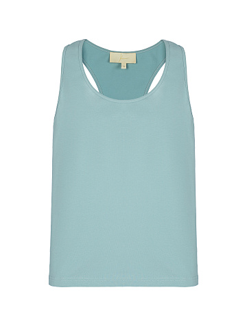 Light Blue Cotton Tank Top, 1