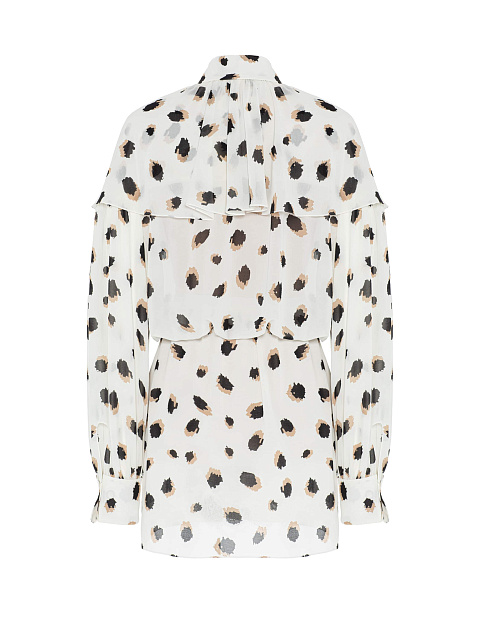 Printed chiffon mini dress, 3