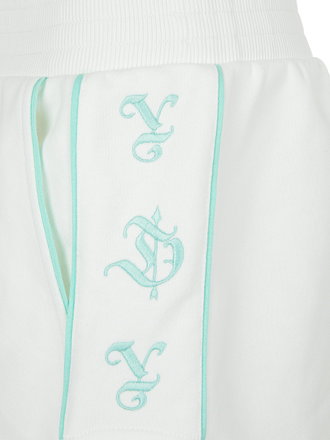 White & Mint Green Embroidery Jersey Set, 5
