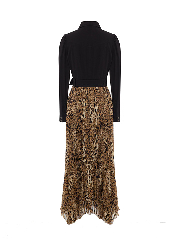 Black Denim Midi Dress, 2
