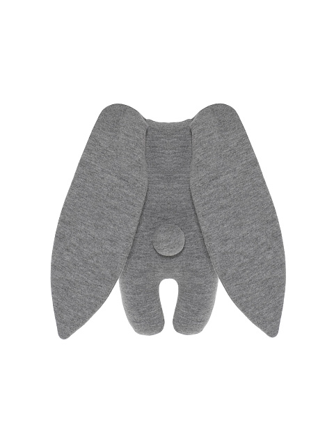 Toy "Hare" gray with neon orange embroidery, 2