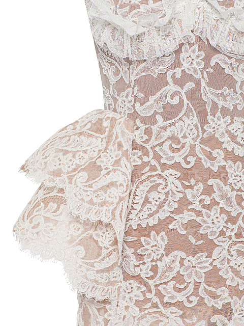 White Lace Peplum Maxi Dress, 4 White Lace Peplum Maxi Dress, 4