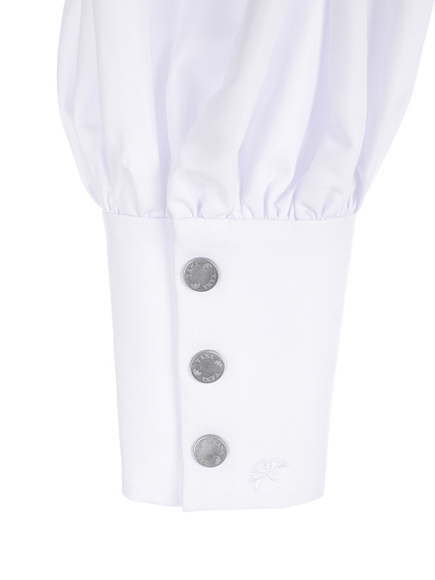 White Cotton Shirt Dress, 4