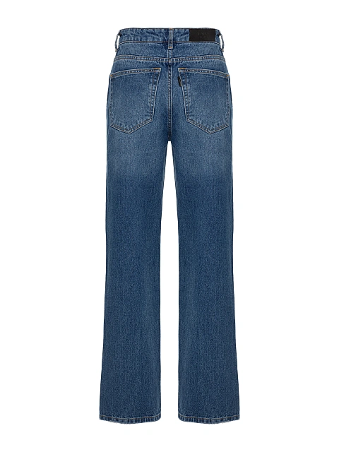 Blue Straight Leg Jeans, 3 Blue Straight Leg Jeans, 3