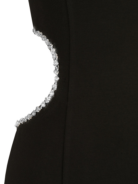 Crystals Embellished Black Cut Out Maxi Dress, 3 Crystals Embellished Black Cut Out Maxi Dress, 3