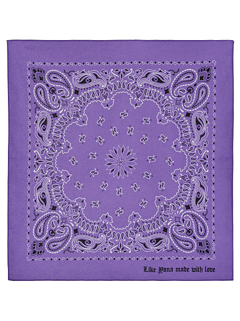 Purple Cotton Paisley Printed Bandana, 1 Purple Cotton Paisley Printed Bandana, 1