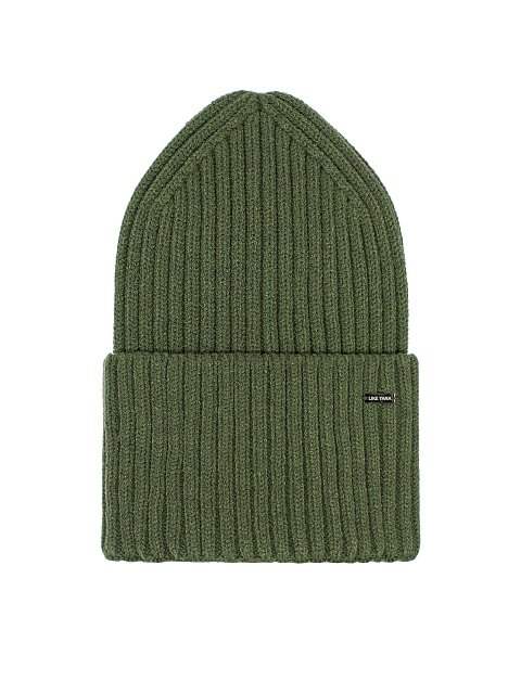 Green Ribbed Beanie Hat, 1 Green Ribbed Beanie Hat, 1