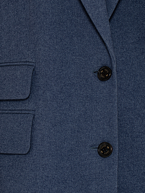Blue Wool Midi Skirt Suit, 5 Blue Wool Midi Skirt Suit, 5