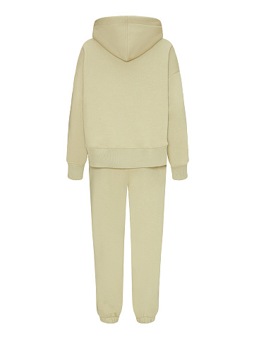 Stars Embroidered Olive Green Jersey Suit, 2