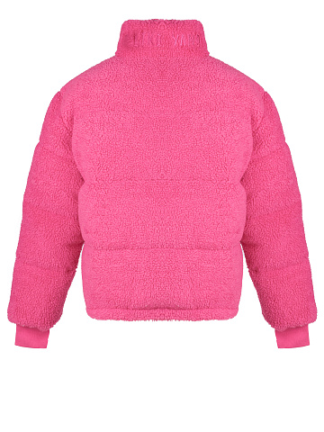 Hot Pink Teddy Padded Jacket, 2