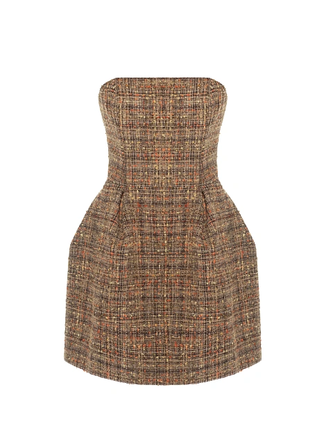 Brown Tweed Mini Dress, 1 Brown Tweed Mini Dress, 1