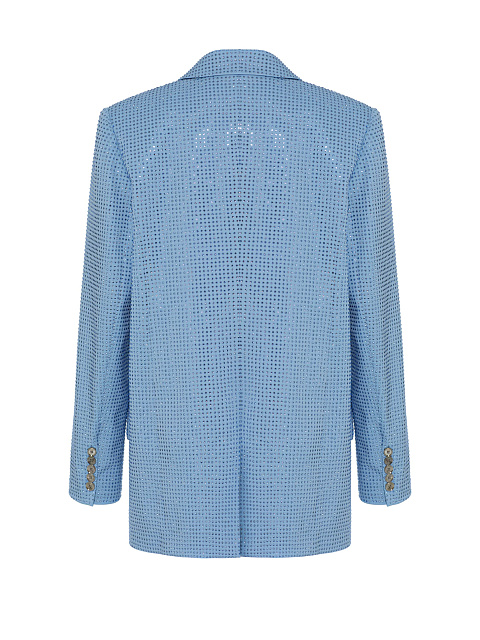 Blue Suiting Jacket With Crystals, 2