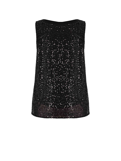 Black sequin top, 4