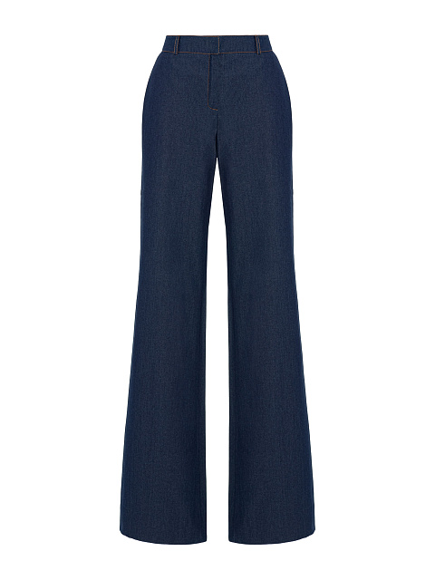 Dark Blue Flared Jeans, 1