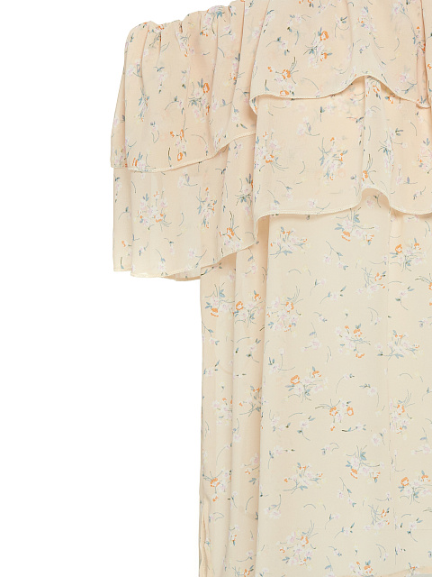 Beige Chiffon Off Shoulder Top, 4 Beige Chiffon Off Shoulder Top, 4
