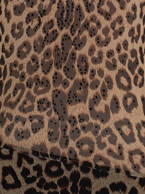 Bodysuit with leopard print and rhinestones, 3
