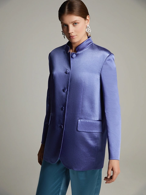 Blue & Purple Top, Pants & Jacket Set, 10