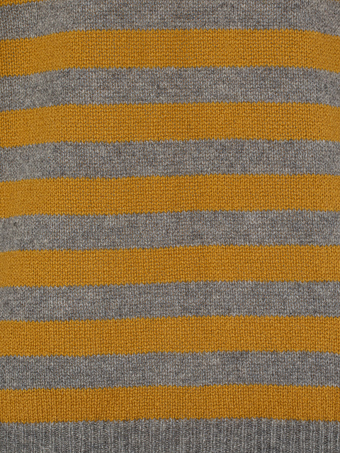 Orange & Grey Striped Pullover, 3