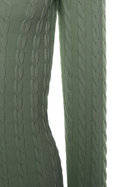 Green knitted mini dress with open back, 3 Green knitted mini dress with open back, 3