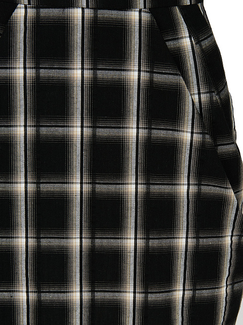 Black Checked Cotton Top & Mini Skirt, 4 Black Checked Cotton Top & Mini Skirt, 4