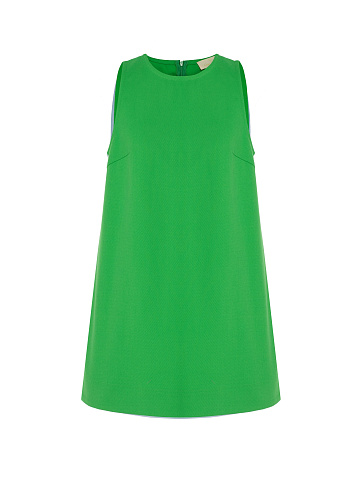 Green Denim Mini Dress, 1