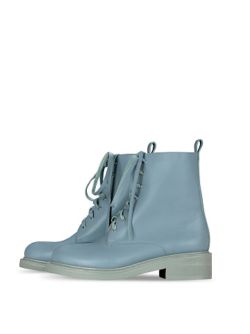 Pale Blue Leather Boots, 1