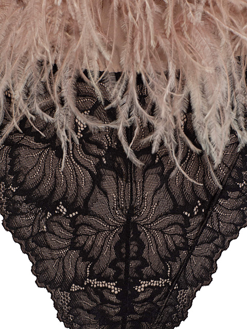 Bodysuit with ostrich feathers, 4