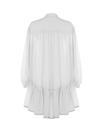 White Cotton Shirt Dress , 2
