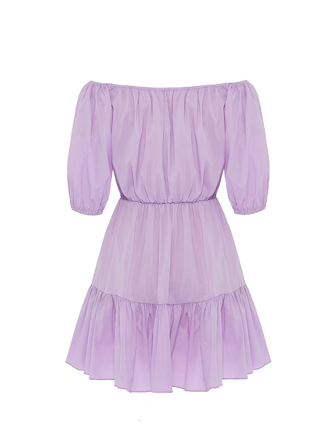 Lilac off-the-shoulder mini dress, 2 Lilac off-the-shoulder mini dress, 2