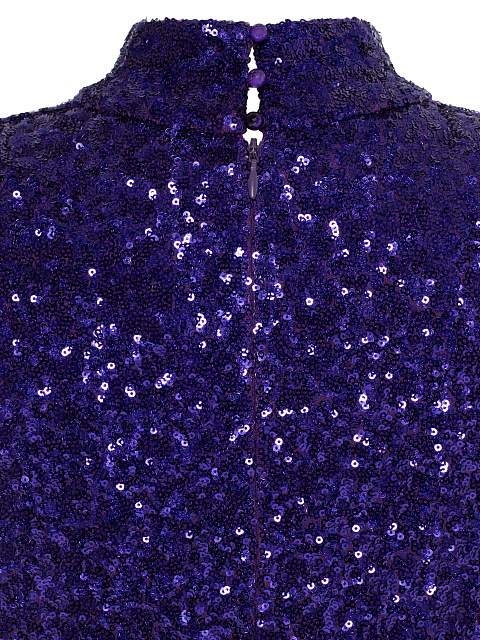 Purple Sequin Maxi Dress, 4