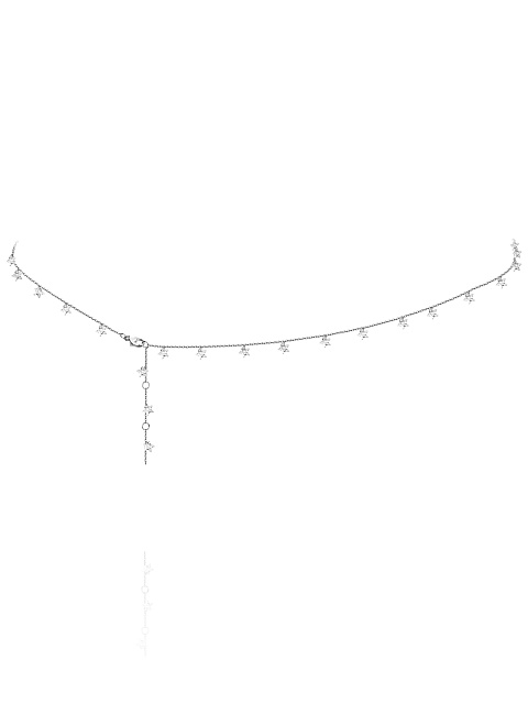 Cubic Zirkonia & Silver Body Chain, 1
